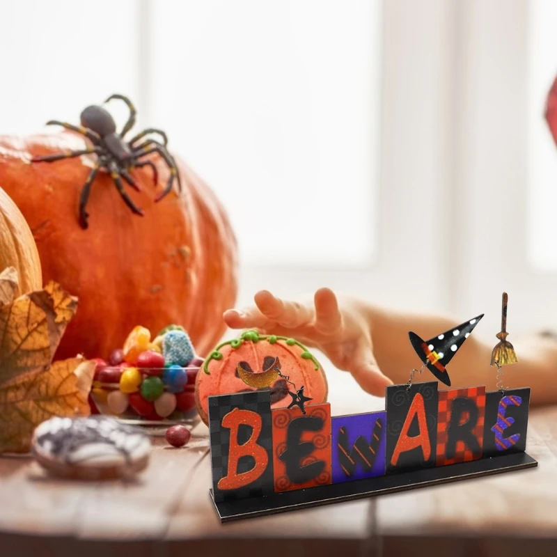 Настенный деревянный подвесной знак на Хэллоуин двор с привидениями украшение