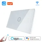 Настенный светильник ключатель света, Wi-Fi, сенсорная панель из хрустального стекла, дистанционное управление через приложение Tuya, работает с Alexa, Google Home, для Израиля, США