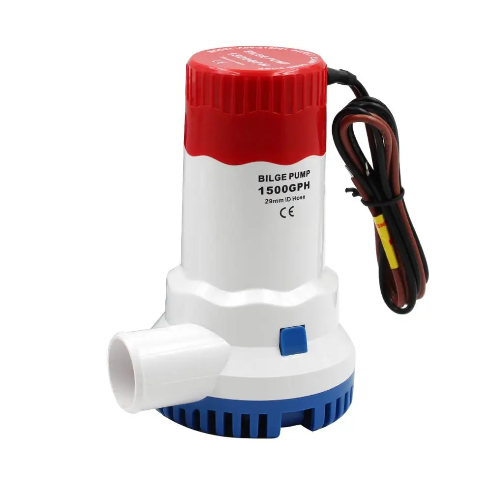 Комбинированный Поплавковый насос Электрический водяной 1500 галлонов/час 12 В/24 В