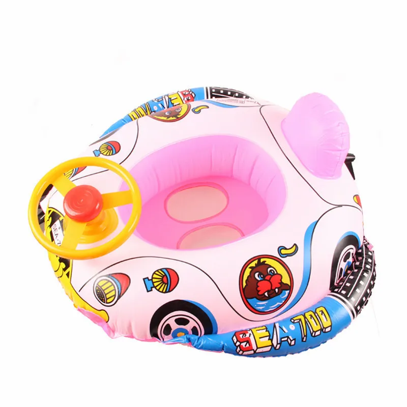

Air Mattresses Inflatable Car Kids Swimming Ring Baby Toddler Swimming Toy Children Float Seat Boat Ring Air Mattress Pool Bed