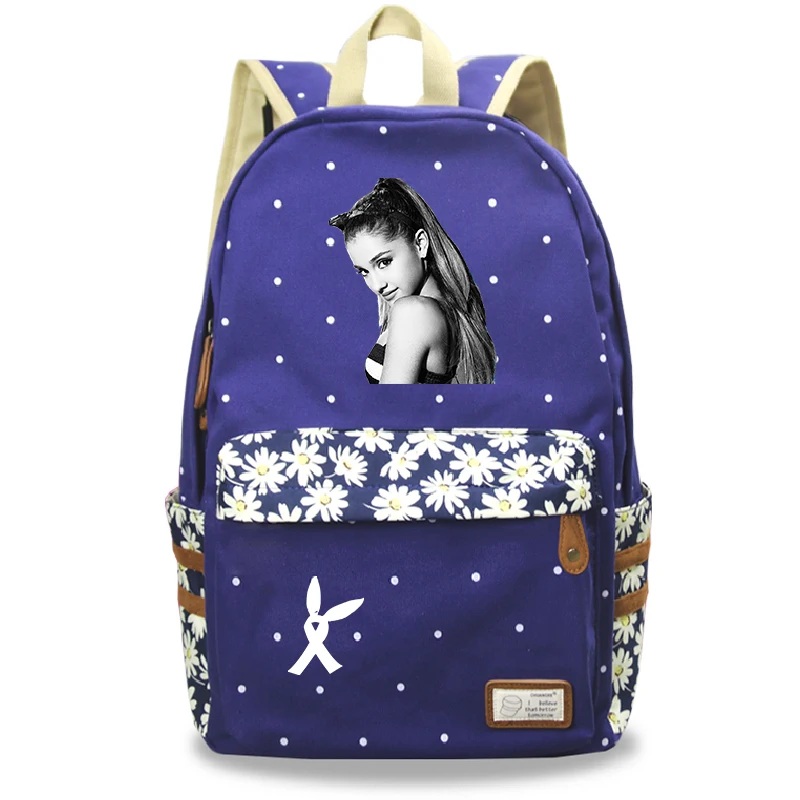 5 Mochila Feminina Ariana Grande рюкзак для ноутбука женский рюкзак для путешествий цветок волнистая точка школьные сумки для девочек-подростков - Цвет: 5