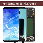 100% рабочие запасные части для Samsung Galaxy S8 Plus G955 G955FLCD дисплей + сенсорный экран с рамкой дигитайзер в сборе