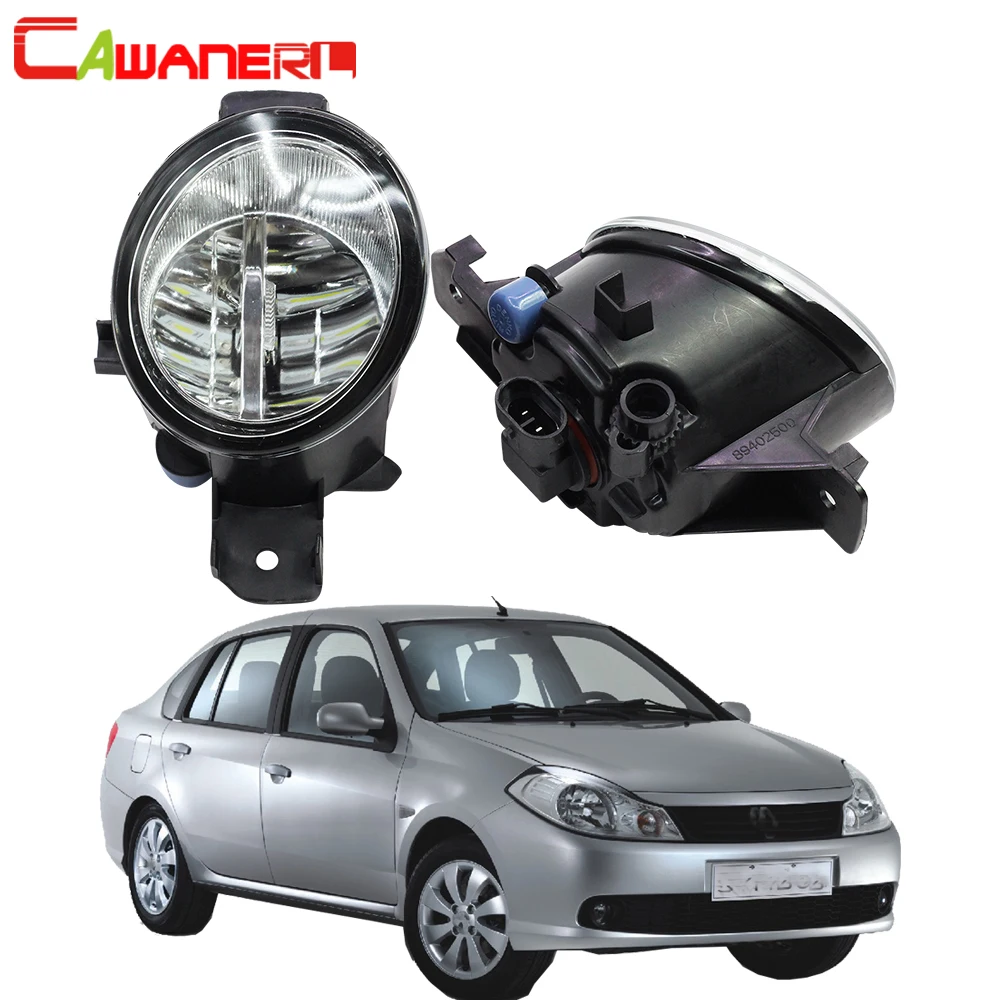 

Cawanerl For Renault Symbol (LB0/1/2_) Saloon 1998-2010 Car 4000LM LED Light Right + Left Fog Light Daytime Running Light 12V