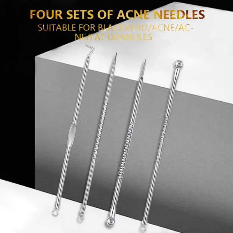 4 шт. набор для удаления чёрных точек и прыщей на лице|Устройство ухода за кожей