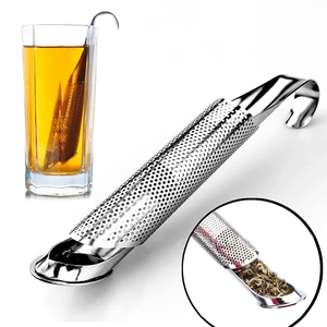 Kitchen Accessories new Tea Strainer Amazing Stainless Steel Infuser Pipe Design Touch Feel Holder Tool Tea Spoon Infuser Filte