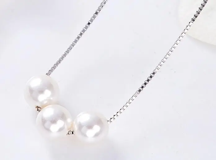 

UXN169 925 Silver Girl Necklace Birthday Wedding Party Couple Gifts
