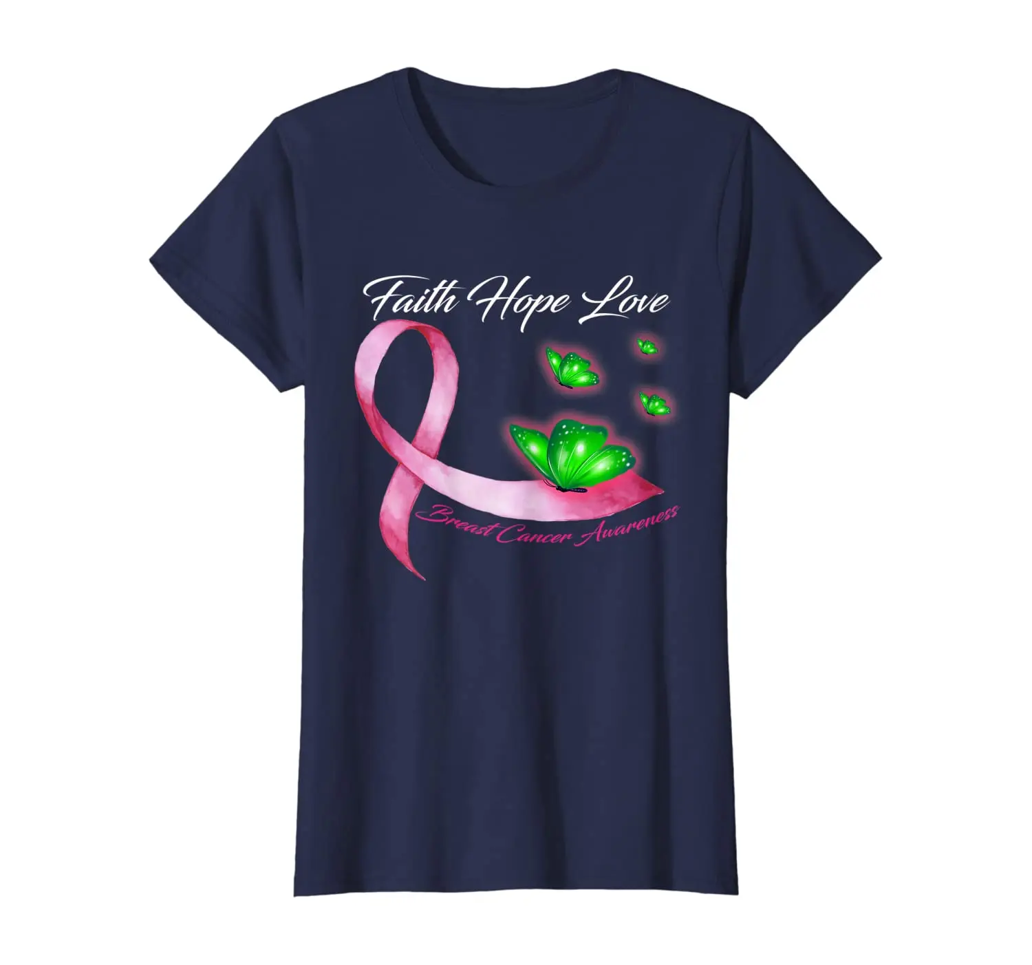 

Faith Hope Love Butterfly T-Shirt New Arrivals Summer Cool Women Tee 2020 Breathable All Cotton Short Sleeve T Shirt