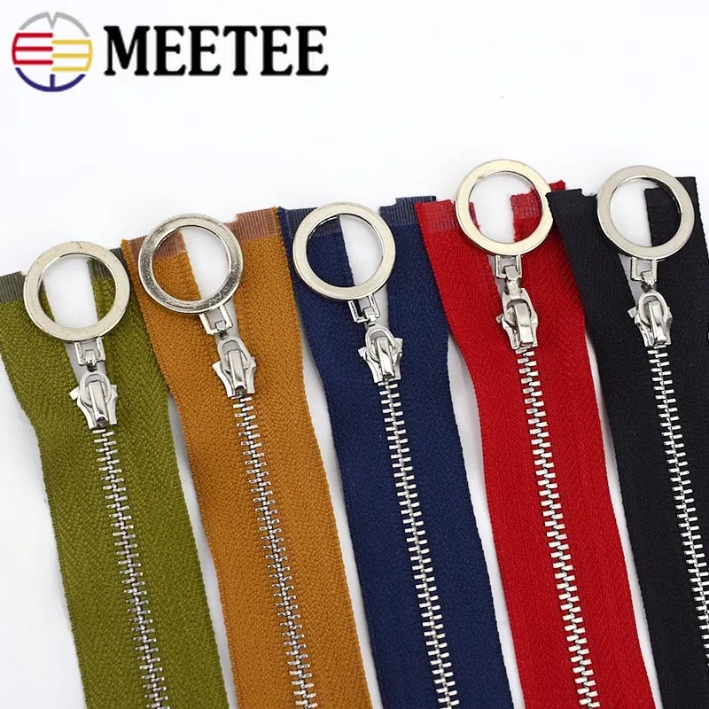 Meetee 5 шт. 20 70 см 3 # металлическая Закрытая открытая молния с автофиксацией