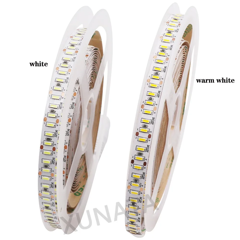 5 м DC12V SMD светодиодные полосы 3014 204 светодиодный s/M гибкая Водонепроницаемая светодиодная лента с разъемом постоянного тока EU/US/UK/AU разъем питания