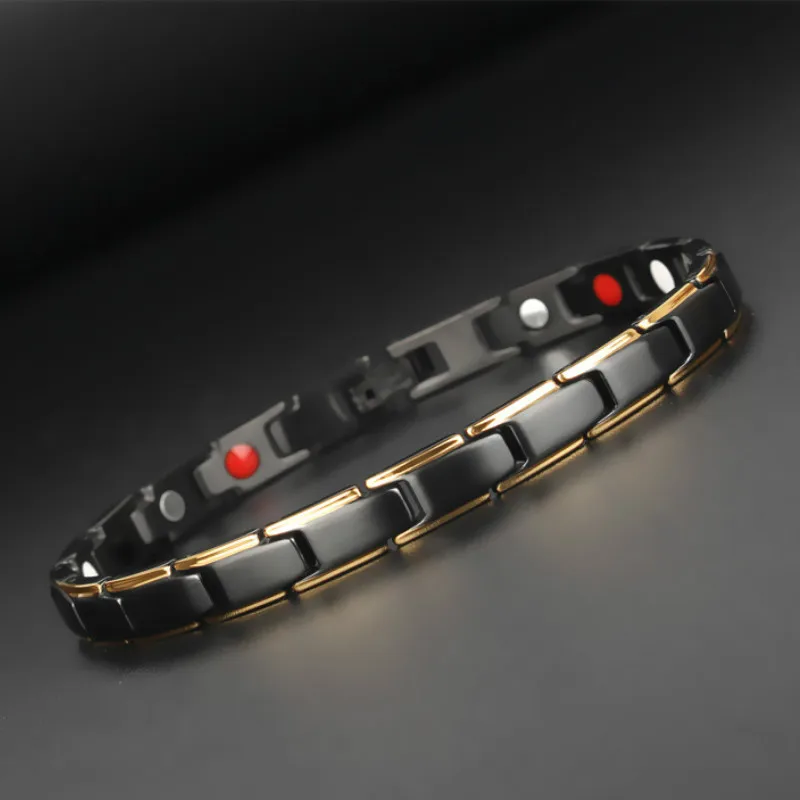 Индивидуальный мужской браслет из титановой стали трендовые магнитные