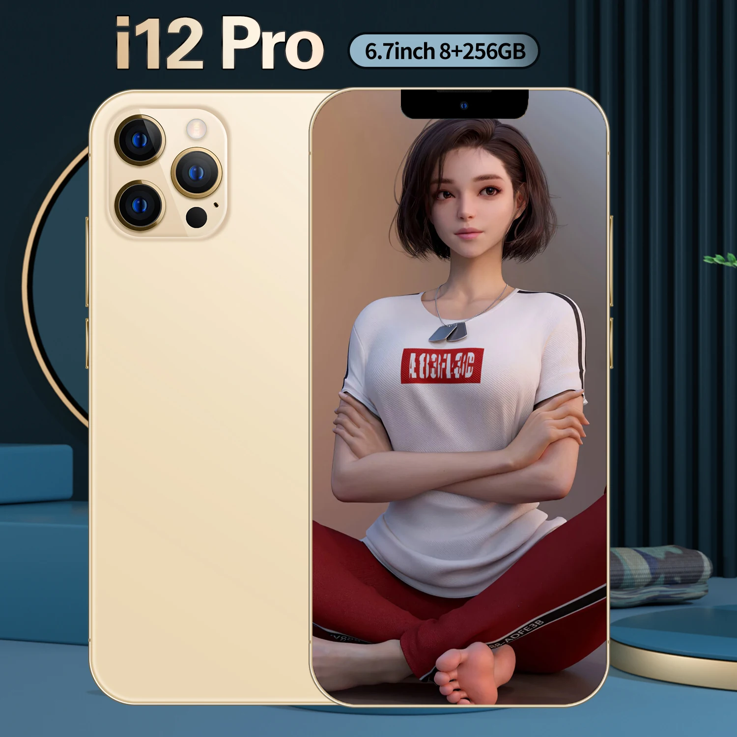 

Смартфон I12 Pro, 6,7 дюйма, две SIM-карты, 32 МП, 8 ГБ, 512 ГБ, 6800 мАч, Android 10,0, десять ядер