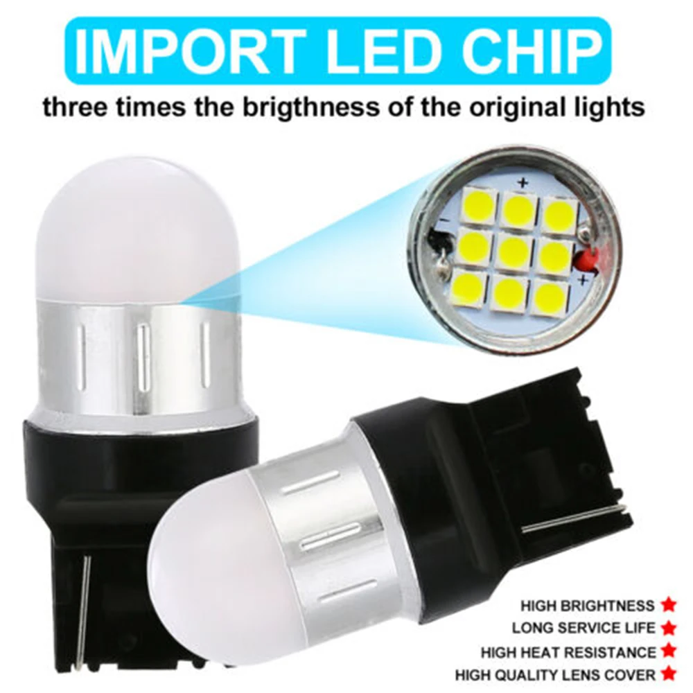 2 шт. светодиодные фонари T20/7440/W21W/WY21W SRCK 9SMD|Сигнальная лампа| |