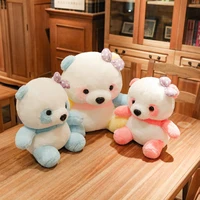 1pc 30cm38cm cute colorful panda plush toy cartoon lovely stuffed animal dolls children kids kawaii birthday christmas gifts