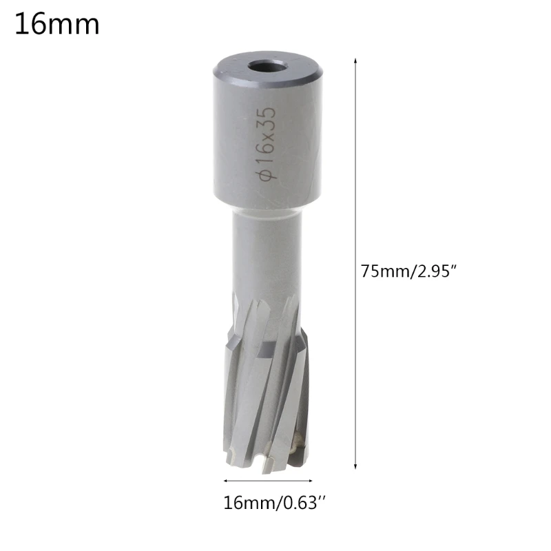 

Hole Saw Carbide Tip Coring Magnetic Drill Bit for Steel Carbide Metal Cutter Tool Thick Steel Plates Drilling Polishing