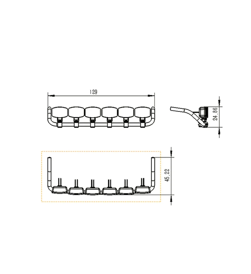 lesu металлический прожектор д