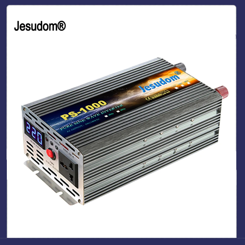 1000 Вт Инвертор солнечной энергии сетевой 2000 DC12V/24 В/48 В к AC220V/230 В/240 в 50/60 Гц чистая