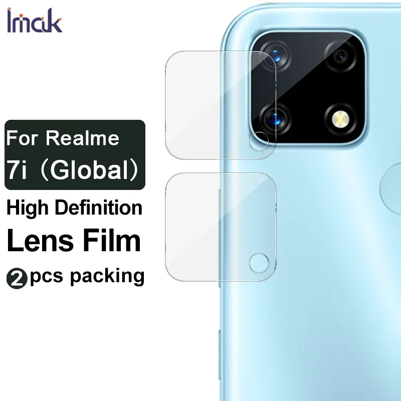 2 шт. износостойкая защитная пленка Imak для объектива камеры Realme 7i|Защитные стёкла