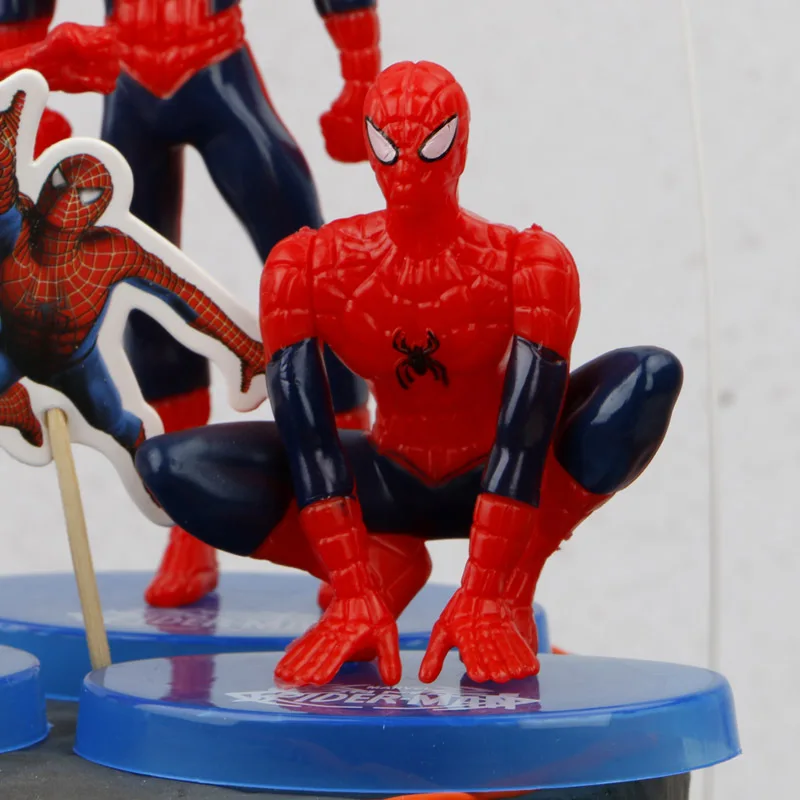 Украшения для торта на день рождения Disney мстители Человек-паук топпер браслеты