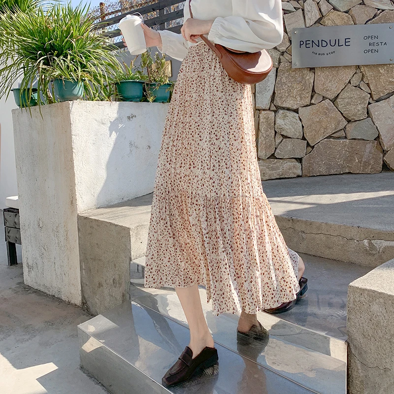 Винтажная уличная одежда Цветочный бутик шифоновая распродажа товаров