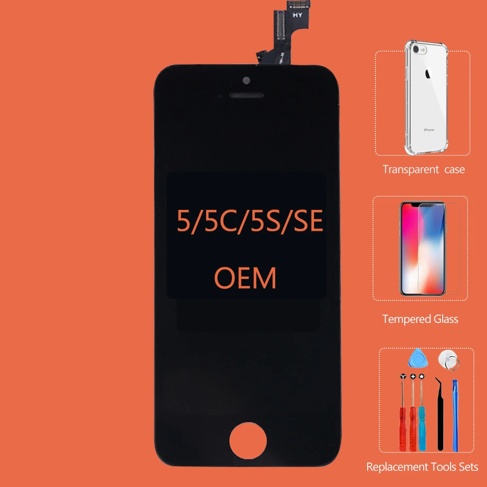 100% OEM AAAA оригинальный ЖК экран для планшетов устройств iPhone 5 5S 5C SE ЖК-экран дисплей