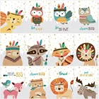 MomoArt Алмазная Живопись Лев сова Лиса Медведь картина стразы Алмазная мозаика животное вышивка крестиком Алмазная вышивка Мультфильм домашнего декора