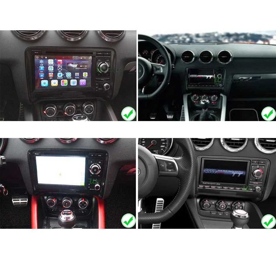 DSP ips 4G 64G Android 9,0 2 DIN автомобильный DVD gps для Audi TT MK2 8J 2006 2007 2008 2009 2010 2011 2012 мультимедийный плеер радио