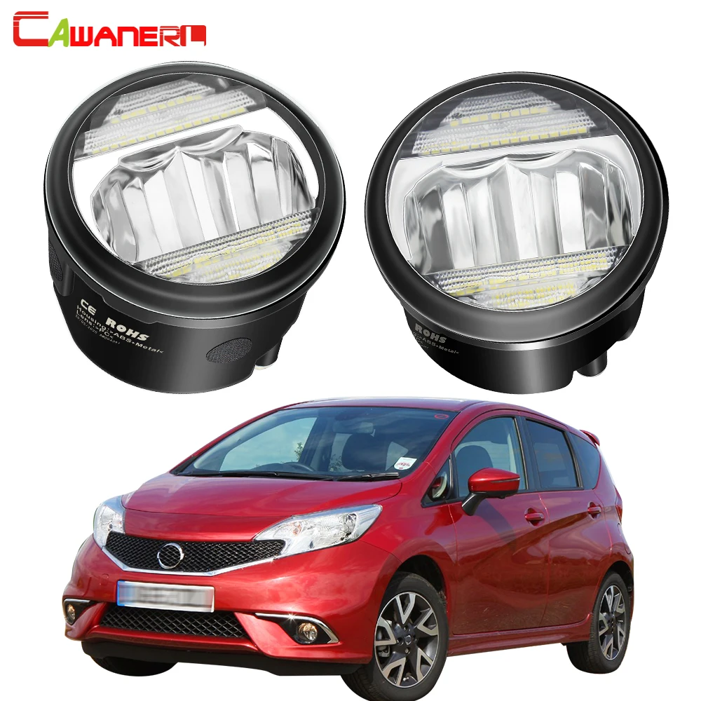 2in1 Fog Light + Daytime Running For Nissan Note E11 MPV 2006-2009 Car H11 Front Bumper LED Lamp DRL 30W 8000LM 12V - купить по