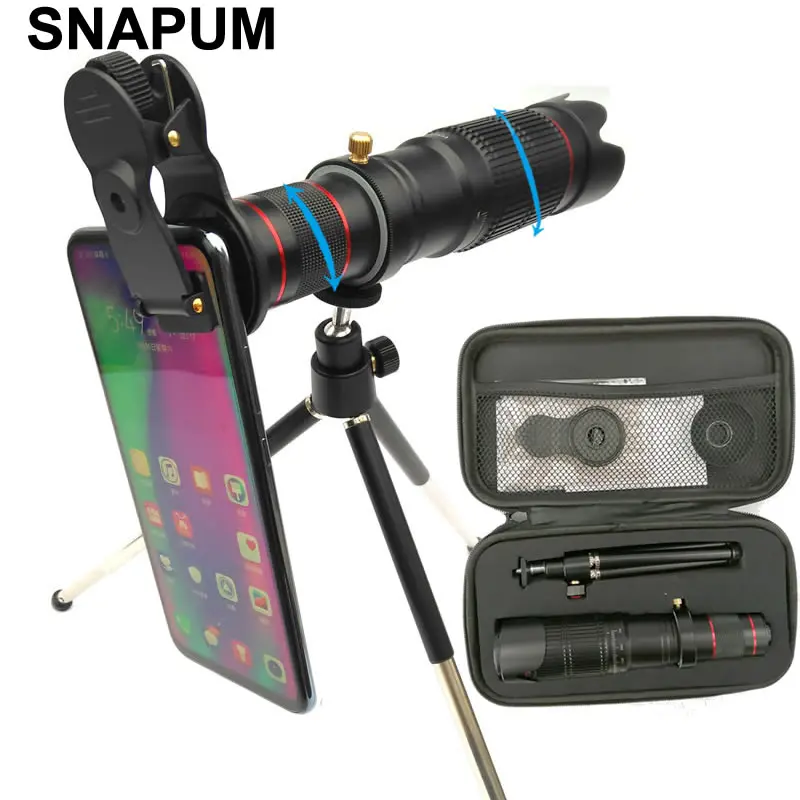 SNAPUM мобильный телефон HD 4K 36x Телескоп Камера зум оптический телефон телеобъектив для iphone samsung oppo vivo xiaomi
