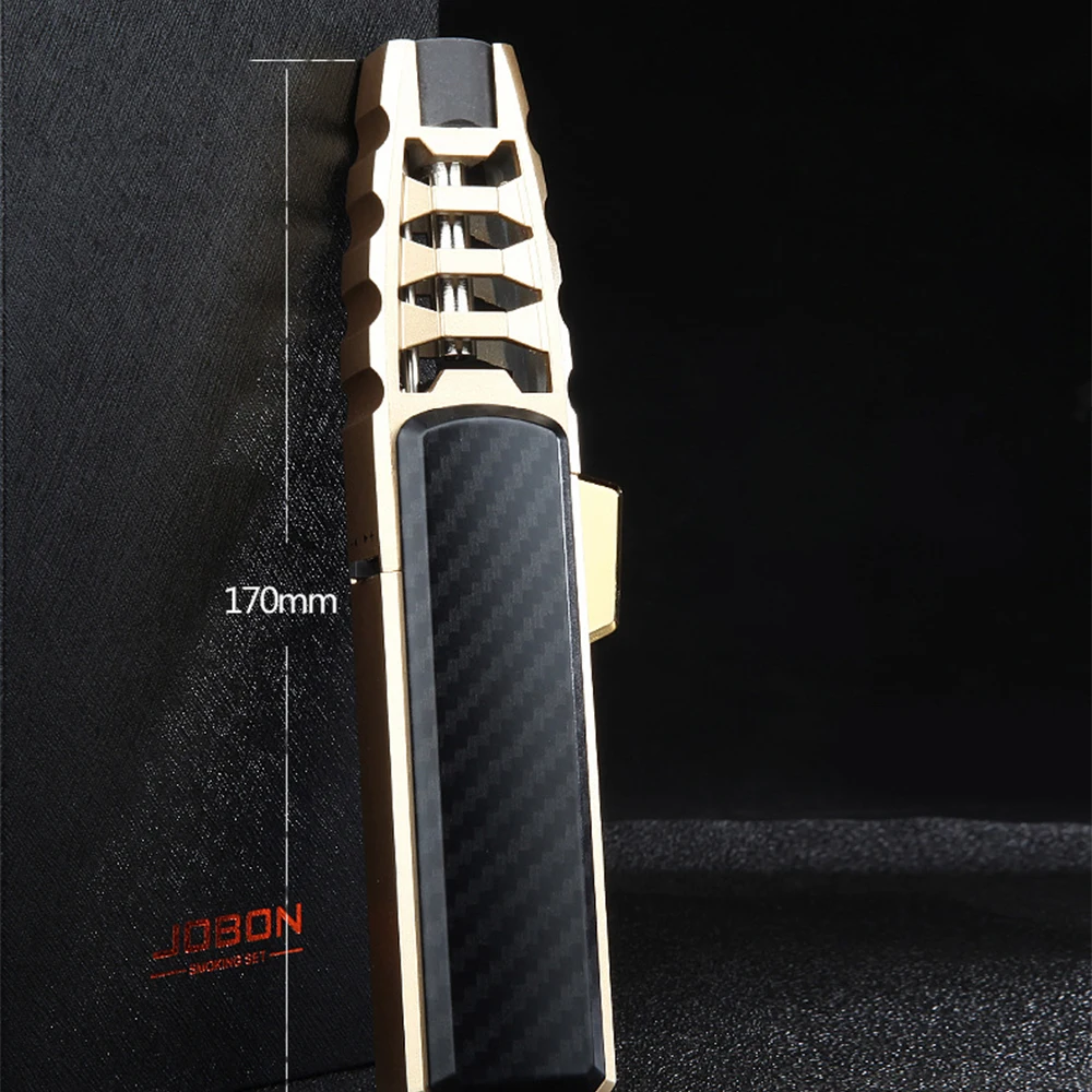 

Newest Flame Cigar Torch Lighter Refillable Butane Gas Lighter Windproof Kerosene Jet Lighter Spray Gun Metal Cigarette Lighter