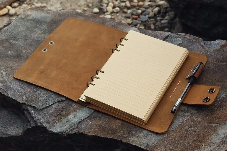 Винтажный Ретро А5 кожаный с кольцевым разъемным механизмом блокнот