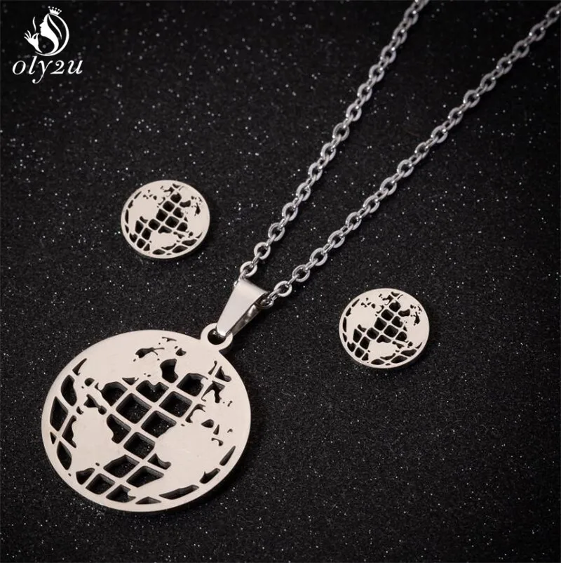 TZ076S Oly2u волейбольное ожерелье из нержавеющей стали набор для женщин Collier Femme Volley Ball спортивные ожерелья в форме веера Подвески очаровательные ювелирные изделия - Окраска металла: TZ076S