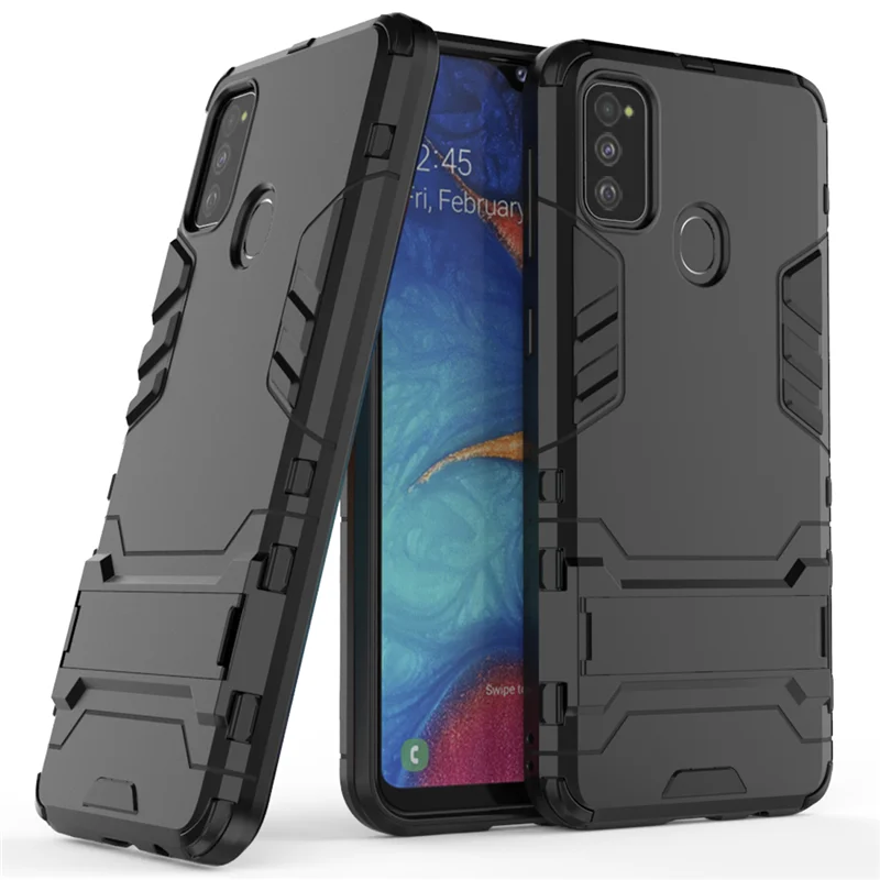 Чехол для Samsung M30S чехол армированный Жесткий силиконовый + пластиковый Galaxy задняя