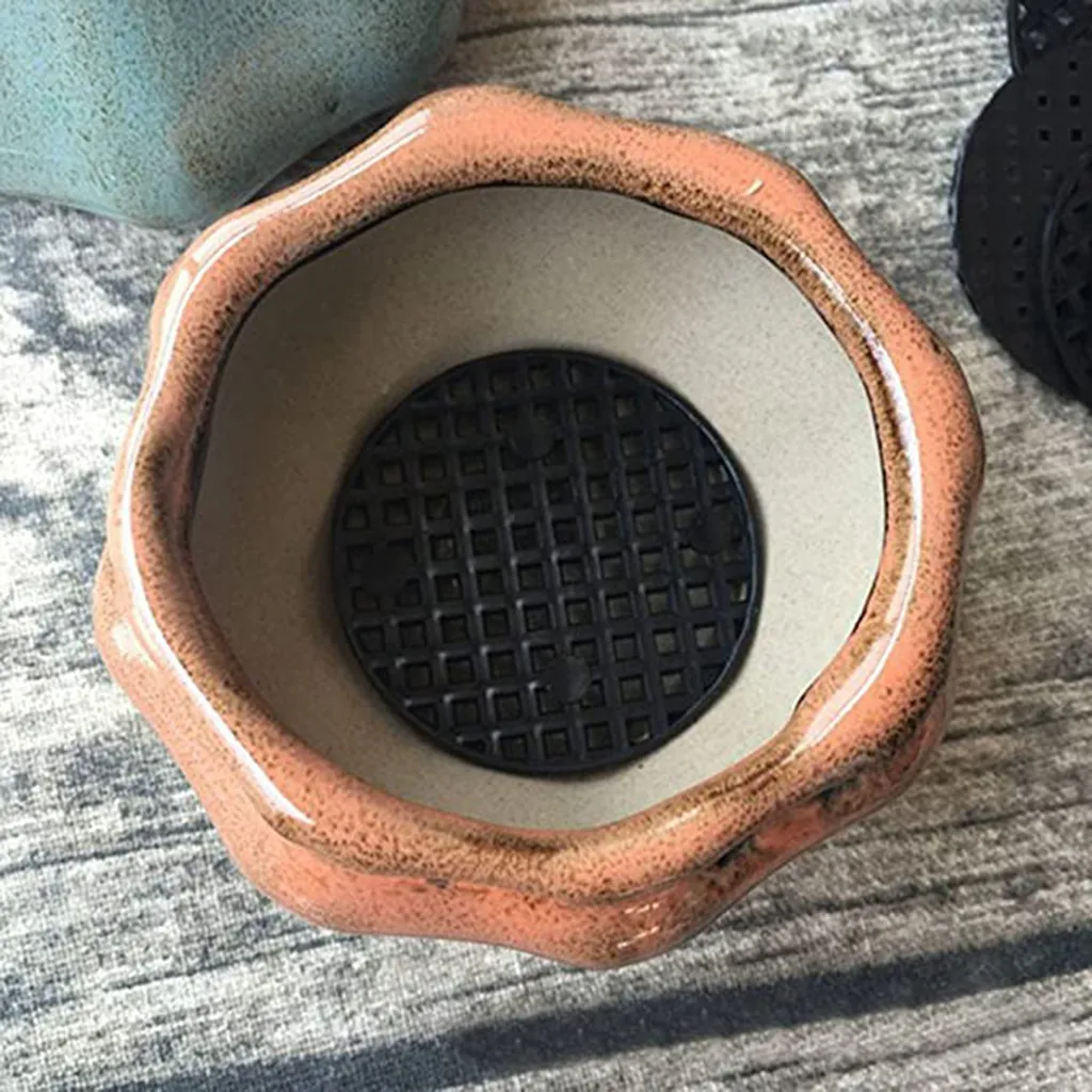 Сетчатая прокладка для цветочного горшка дышащая дренажная сетка бонсая 50 шт. |