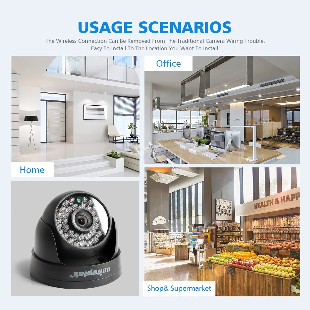 HD 720P 1080P wifi IP камера Аудио Беспроводная Onvif для видеонаблюдения купольная камера IR 20m с функцией ночного видения TF слот для карт APP CamHi