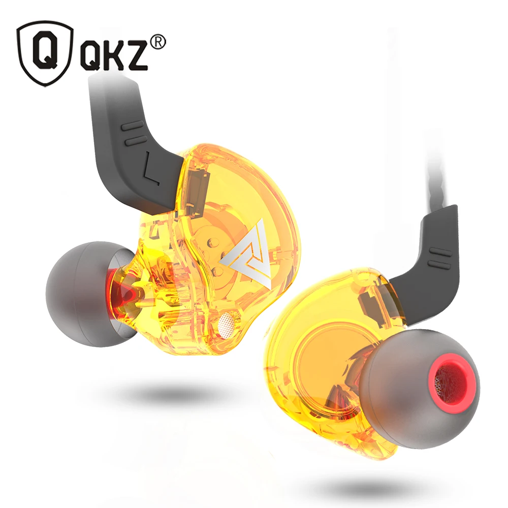 Спортивные наушники QKZ AK6 ATES ATE ATR HD9 с медным драйвером Hi Fi для бега микрофоном