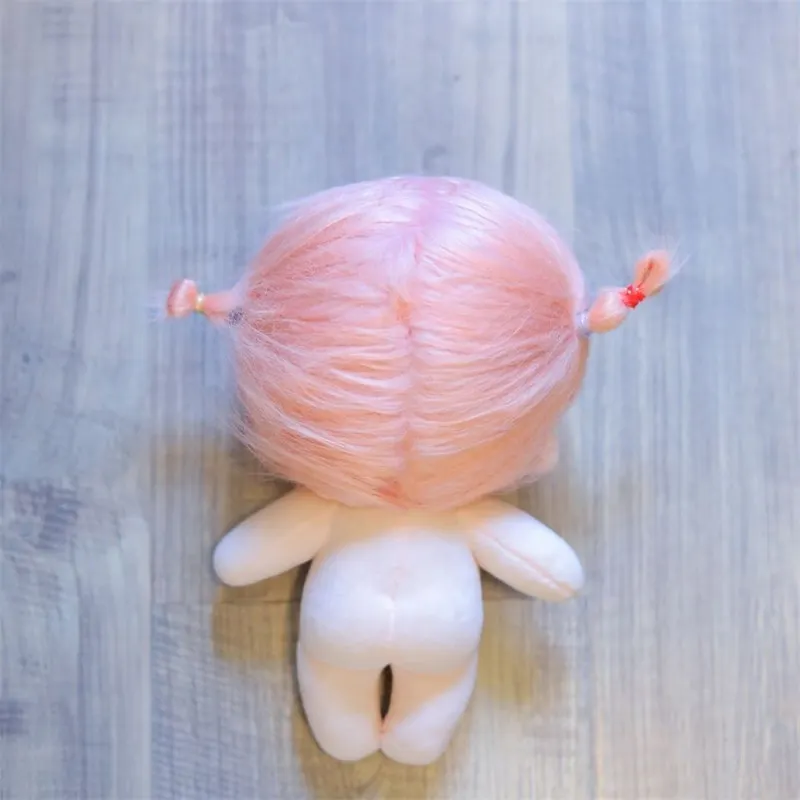 20 см аниме кавайная Мягкая кукла с волосами хлопковая без одежды плюшевая