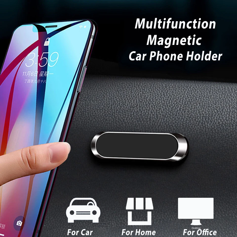 Магнитный автомобильный держатель для телефона мобильного Мини поперечного