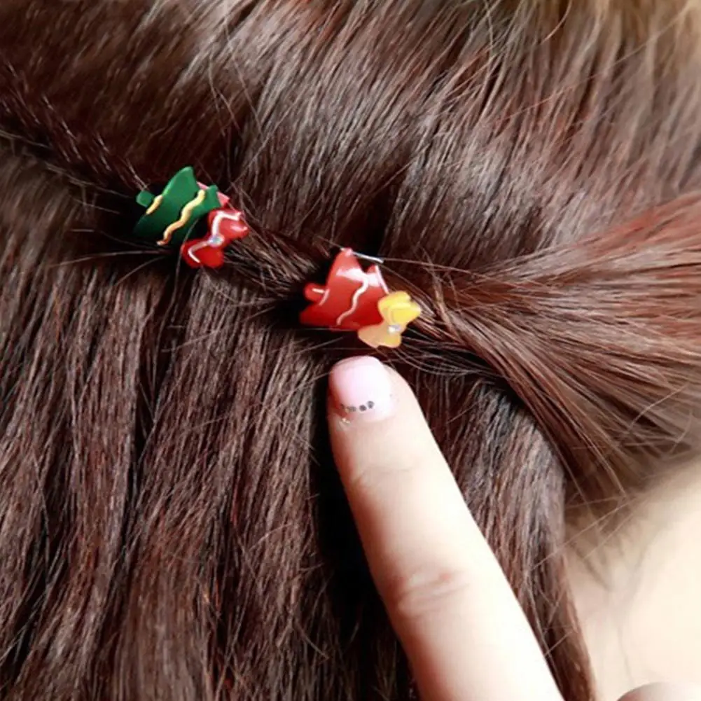 1 шт. заколки для волос с мультяшным рисунком на Рождество подарок девочек