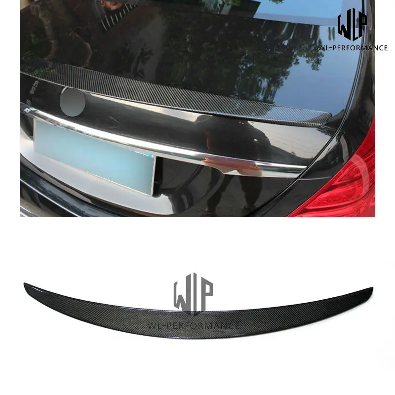 Задний спойлер W222 AMG из углеродного волокна крылья Стайлинг автомобиля для