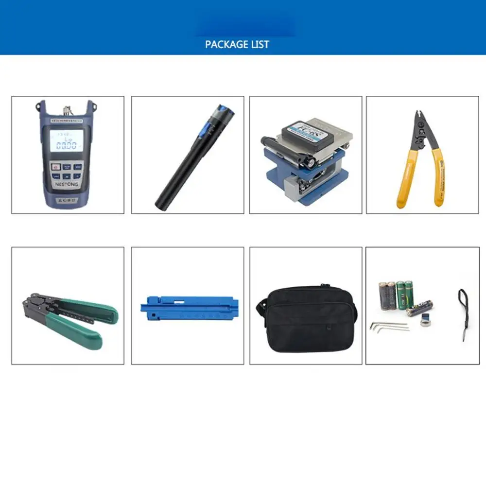 Кожа волоконно оптический холодный спай комплект посылка волокно тест красный