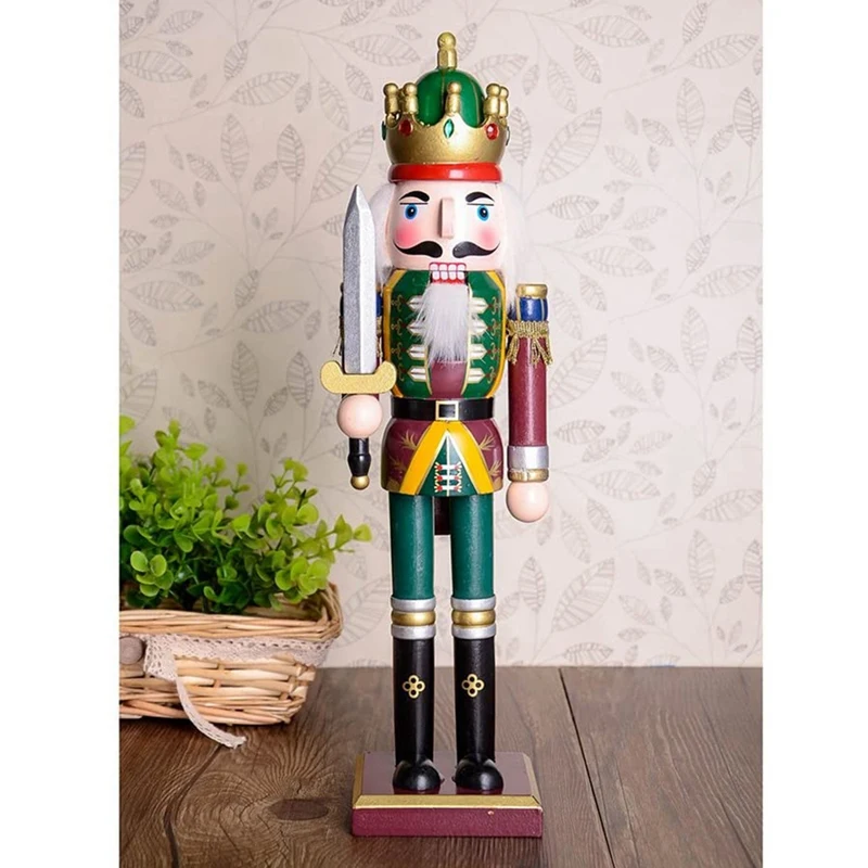3Pcs Wood Nutcracker Ornament Figures Home Decoration for Christmas Tree Decorations Ornaments Toys | Дом и сад