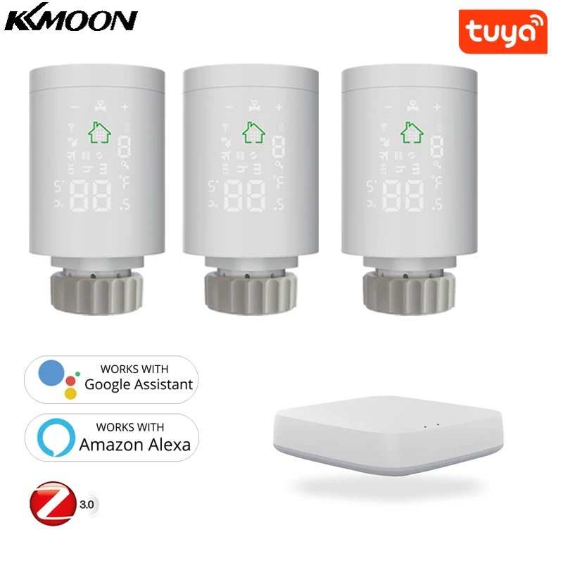 Клапан радиатора Tuya ZIGBEE3.0 программируемый с голосовым управлением |