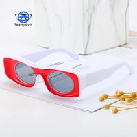 teenyoun 2021 luxury brand designer funny personality sunglasses for women men rectangle catwalk sun glasses oculos de sol uv400
