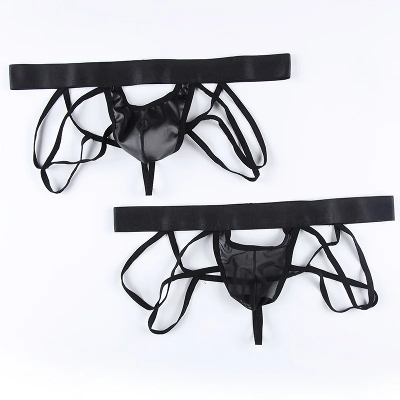 Мужское нижнее белье Jockstrap u образное Гей Нижнее из искусственной кожи