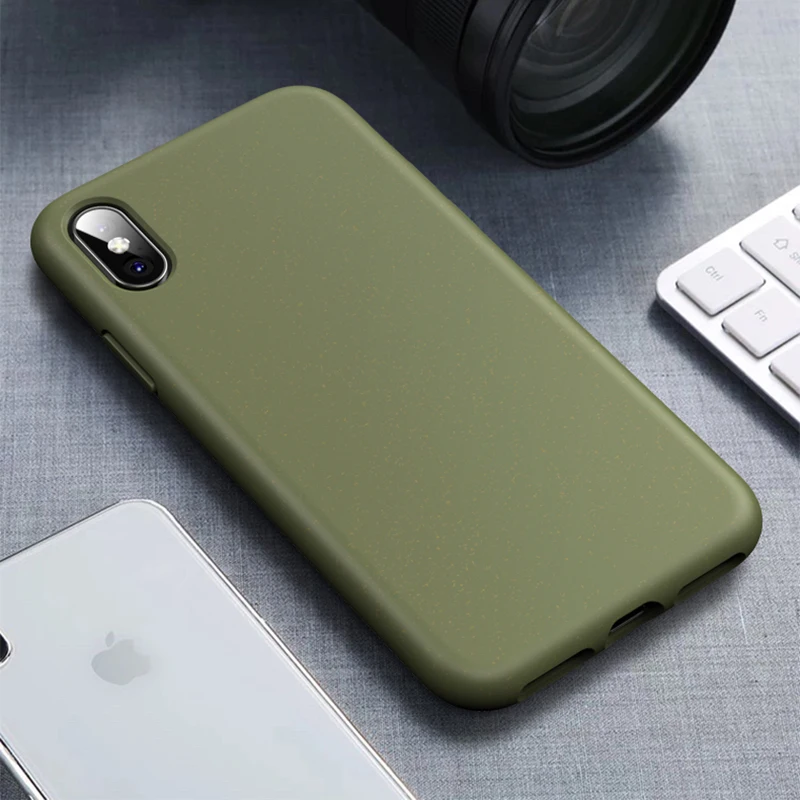 Army Green Чехол для iPhone 7 8 X XR чехол s iPhone 6 7 8 Plus Xs Max силиконовый тонкий матовый из ТПУ мягкий чехол для Apple iPhone 6S 7 8 XS XR - Цвет: Army Green