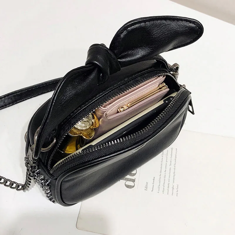 Черные сумки для телефона женщин из искусственной кожи с кисточкой в стиле ретро