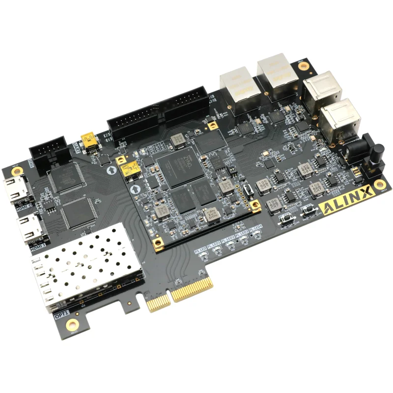 Черная Золотая макетная плата Alinx XILINX FPGA ZYNQ ARM 7015 PCIE HDMI zedboard ax7015|Органайзеры для