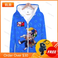 joker browlings 3 to 14 years spike kids hoodies browlers 3d sweatshirt boys girls cartoon star jacket tops teen clothes