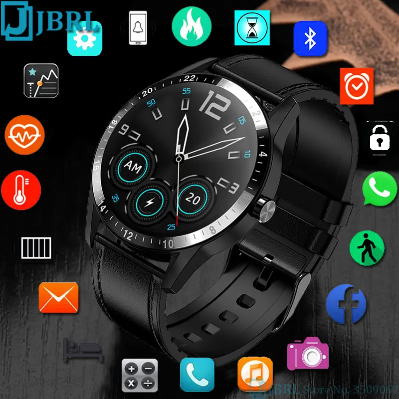 Bluetooth Вызов Смарт часы для мужчин Android IOS Smartwatch электроники фитнес трекер новый