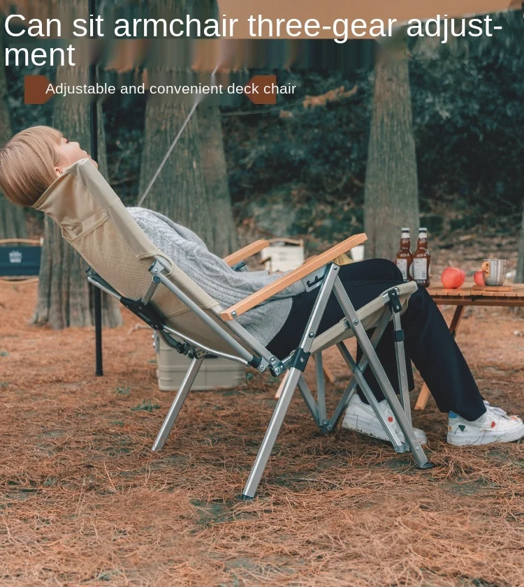 売却 ポータブル屋外折りたたみ椅子,リクライニング,フィッシング用,背もたれ付き,調節可能,アルミニウム合金,ビーチチェア,ピクニック用